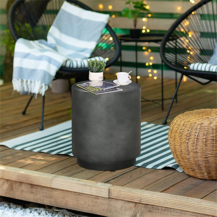 Compact End Table with Storage for Home and Office Decor