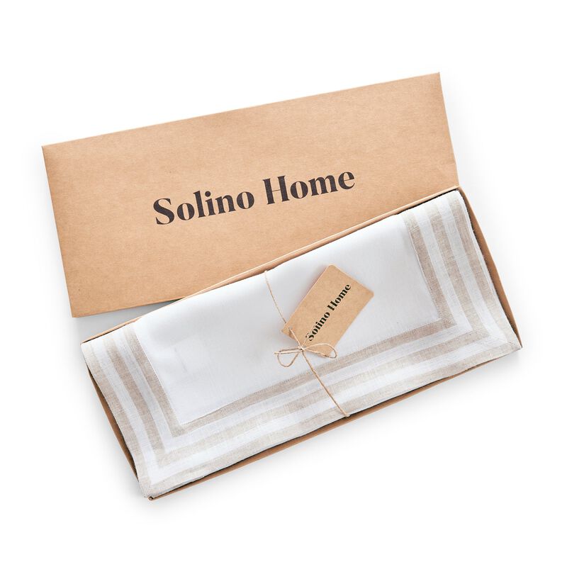 Solino Home 100% Pure Linen Table Runner | Mila