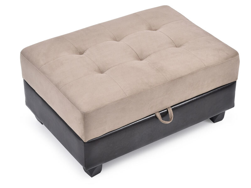 Gallant Microfiber Upholstered Storage Ottoman
