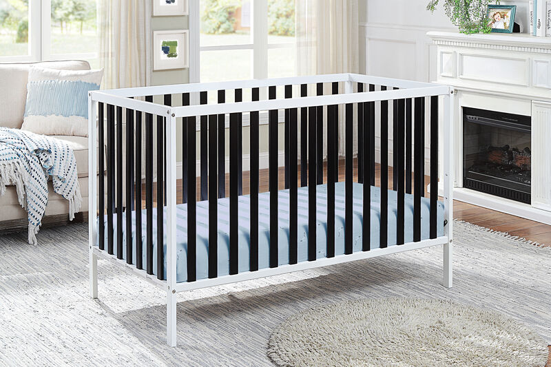 Baby Cache Deux Remi 3-in-1 Convertible Island Crib White/Black