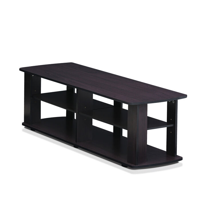 Furinno Furinno 11191DWN THE Entertainment Center TV Stand, Dark Walnut