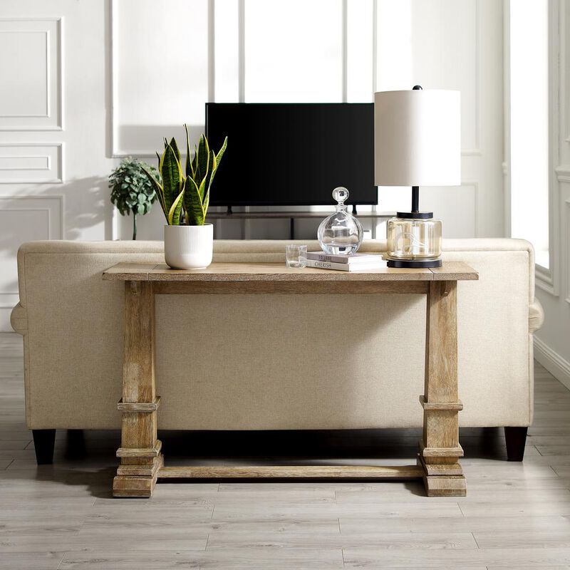 Joanna Console Table Rustic Brown