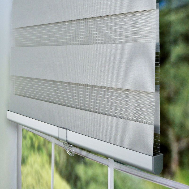 Cordless Alternating Shade Roller Blind, 24" x 48"