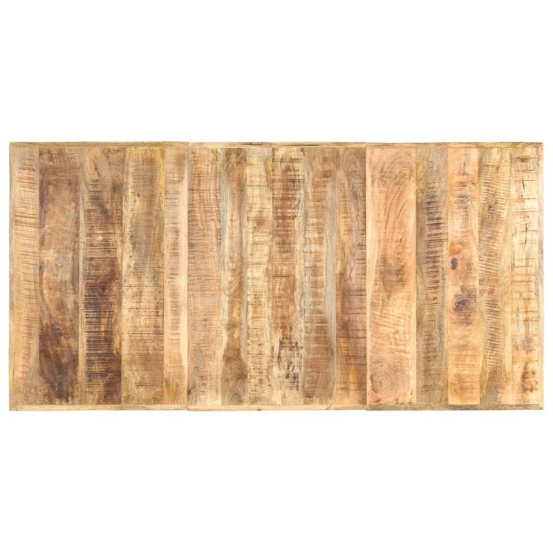 vidaXL Dining Table 70.9"x35.4"x29.9" Solid Rough Mango Wood