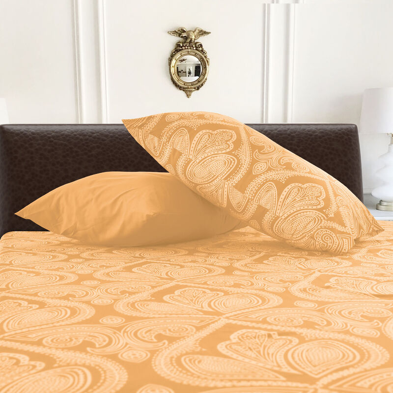 Lux Decor Collection Bed Sheets - Brushed Microfiber Paisley Sheet Set
