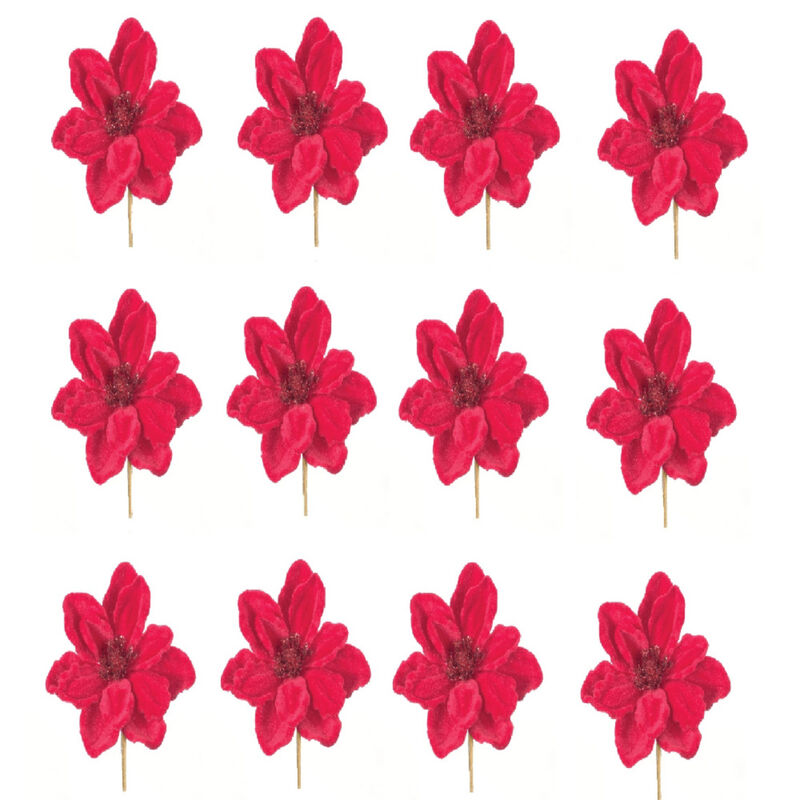 Anemone Artificial Flower Stem for Elegant Home Décor and Floral Arrangements (Set of 12)
