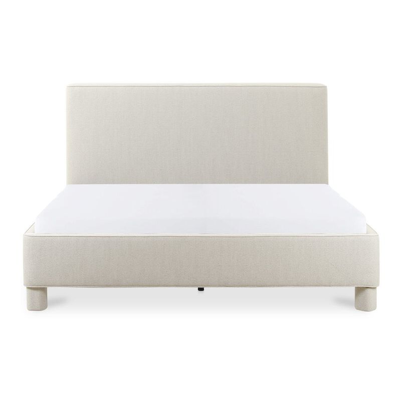 Moe's Home Collection Ichigo King Bed Light Grey