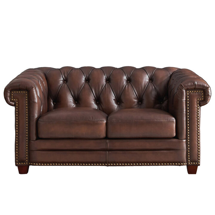 Stanwood Top Grain Leather Loveseat Stanwood Top Grain Leather Loveseat