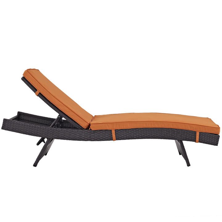 Orange Convene Chaise Outdoor Patio Set of 2