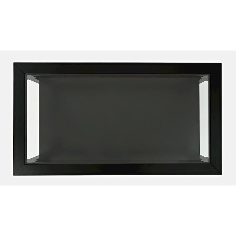 Jofran Urban Icon Contemporary Rectangular Glass Inlay Coffee Table
