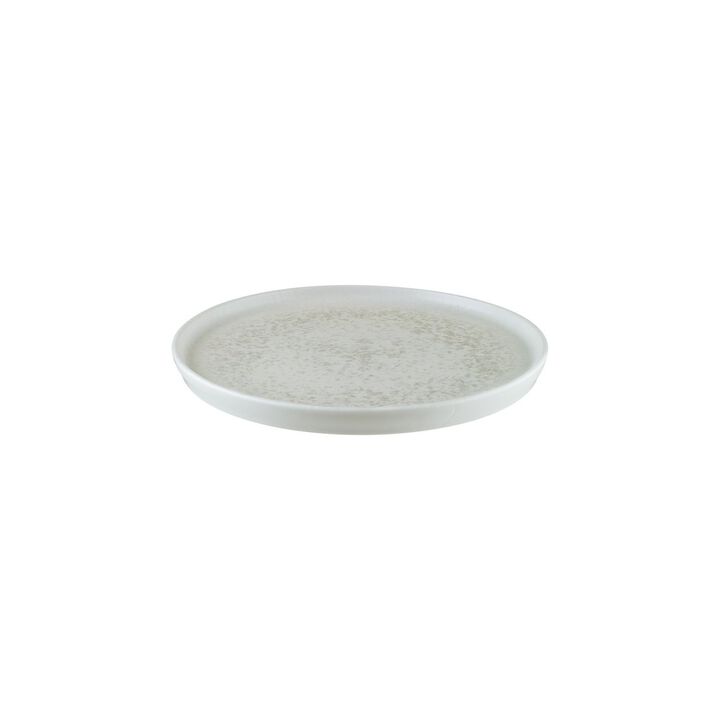 Luna dia.11" Round White Porcelain Plate