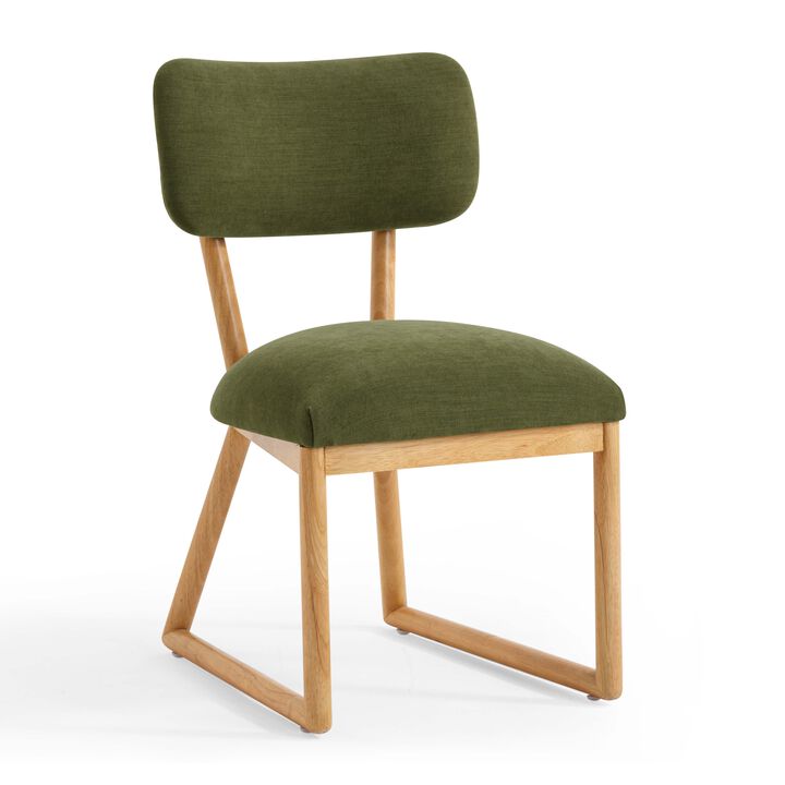 Bobbie Cream Recycled Fabric Dining Chair
