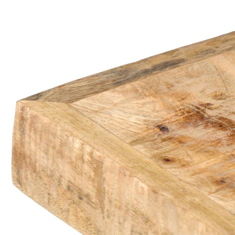 vidaXL Dining Table 70.9"x35.4"x29.9" Solid Rough Mango Wood
