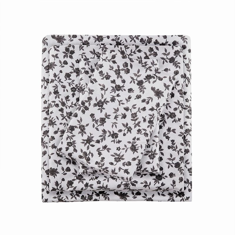 Gracie Mills Giselle 4-Peice Wrinkle Free Printed Microfiber Sheet Set