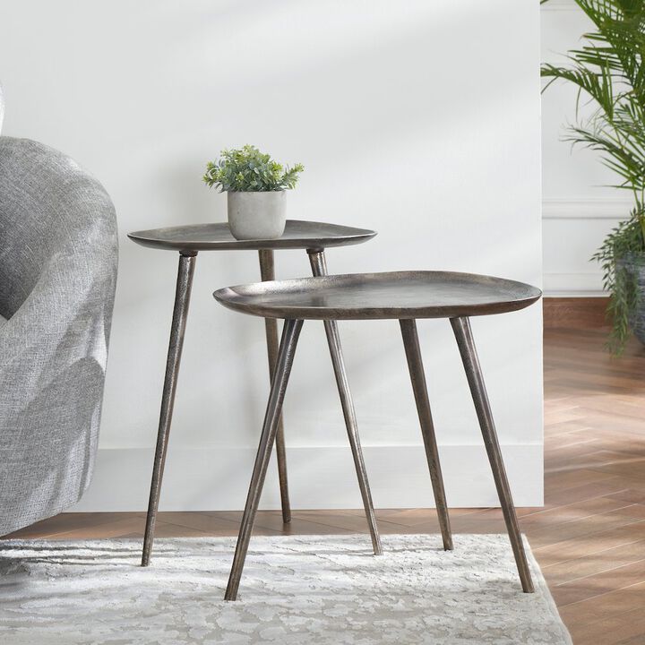 Convenience Concepts Bali Metal Nesting End Tables