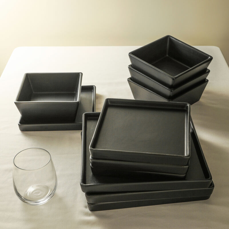 Stone Lain Grace Stoneware 24 Piece Dinnerware Set