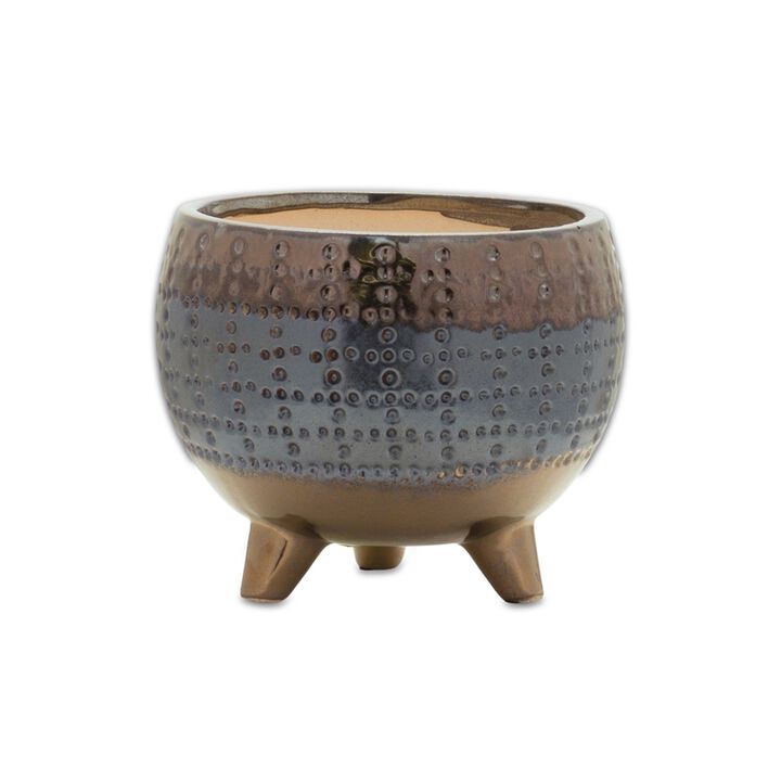 Stylish Planter with Pewter Accent for Sophisticated Indoor and Outdoor Décor