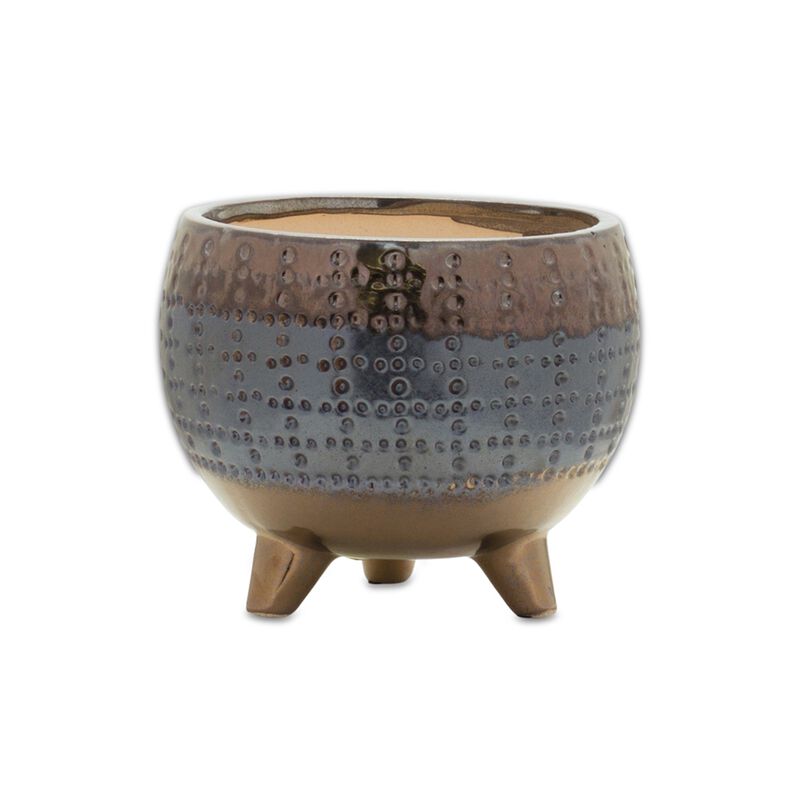 Stylish Planter with Pewter Accent for Sophisticated Indoor and Outdoor Décor