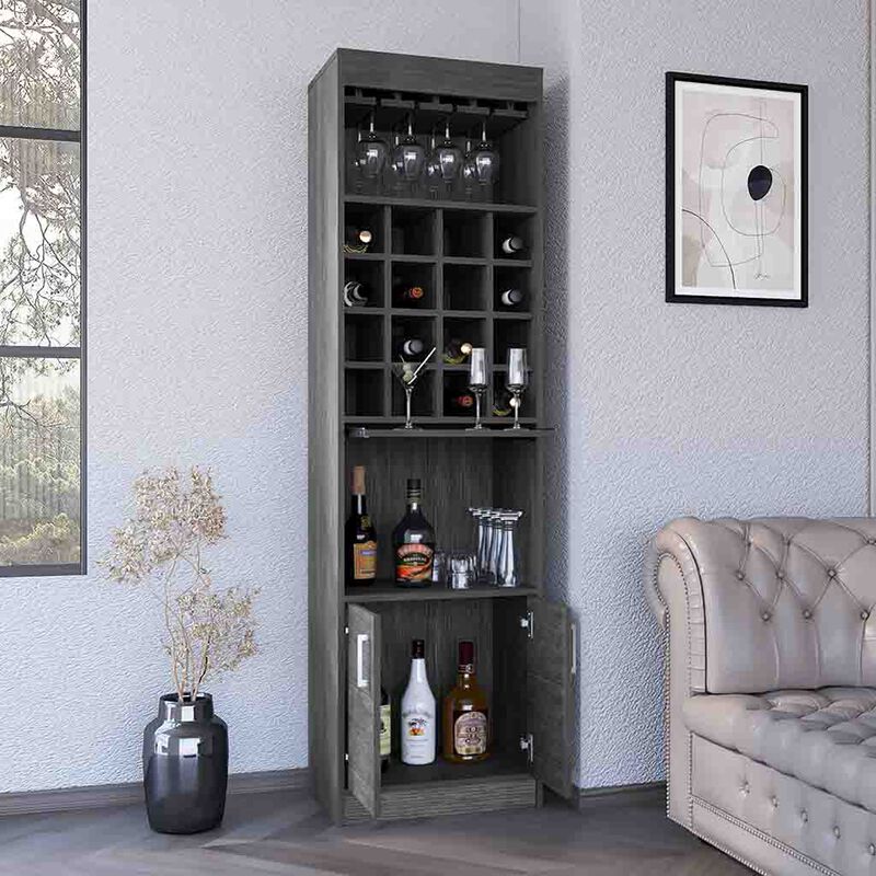 Bar Cabinet Modoc, Living Room, Smoky Oak