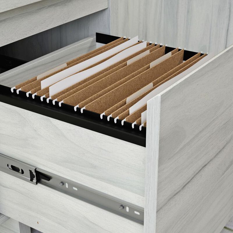 Sauder Porto Palma Single Ped Desk Ha