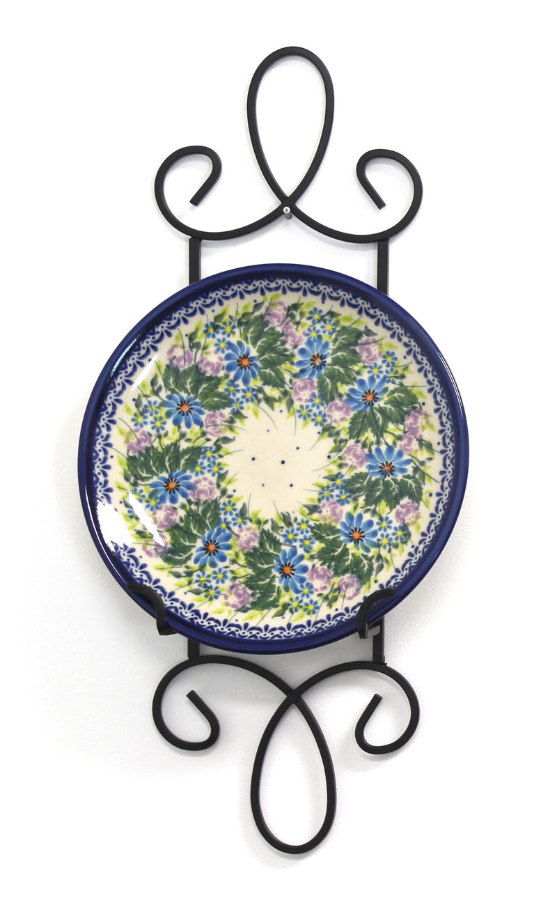 Blue Rose Polish Pottery Single Tier Augusta Narrow Vertical Plate Racks