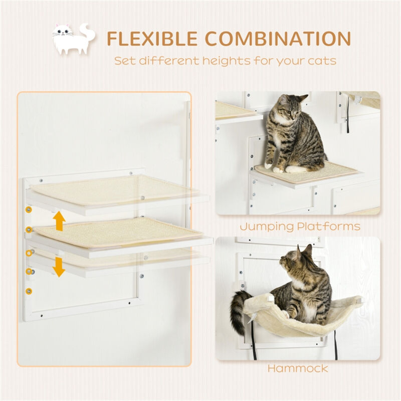 Cat Tower Multi-Level Climbing Structure with Scratching Posts and Cozy Perches for Cats