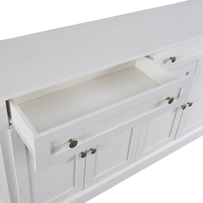 Merax Kitchen Sideboard Storage Buffet Cabinet with 2 Drawers