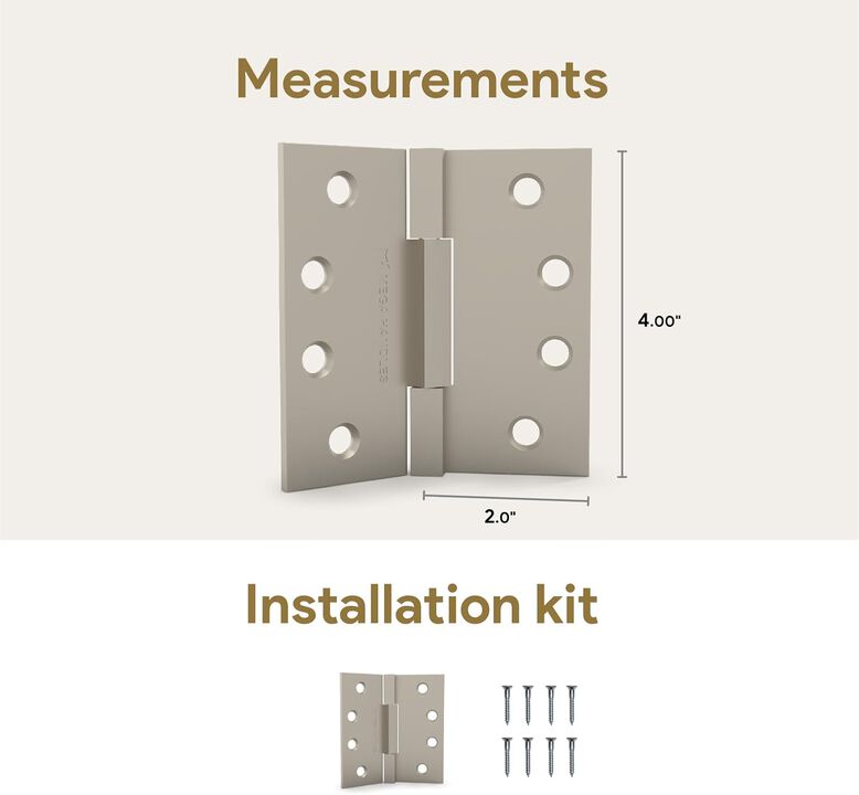 Mega Handles | Square Barrel Hinges | 3 Pack