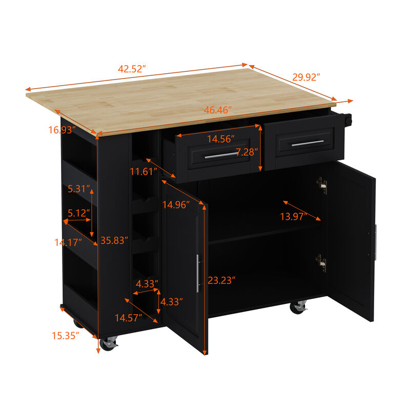 Streamdale Multi-Functional Kitchen Cart with Storage