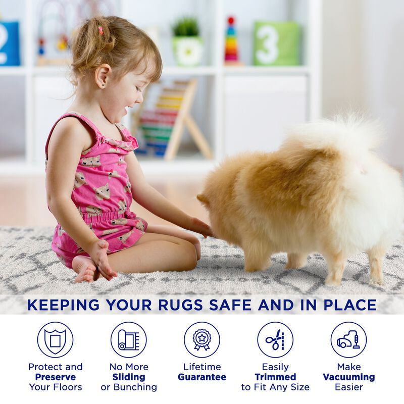 Ultra Stop Cream 3 ft. x 5 ft. Rug Pad