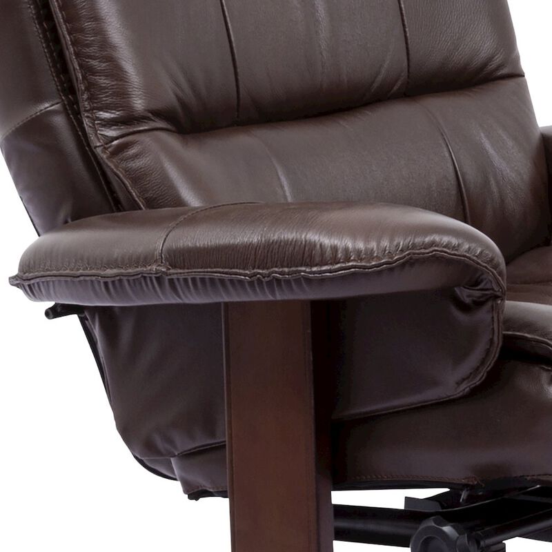 Parker Living Knight - Robust Manual Reclining Swivel Chair and Ottoman