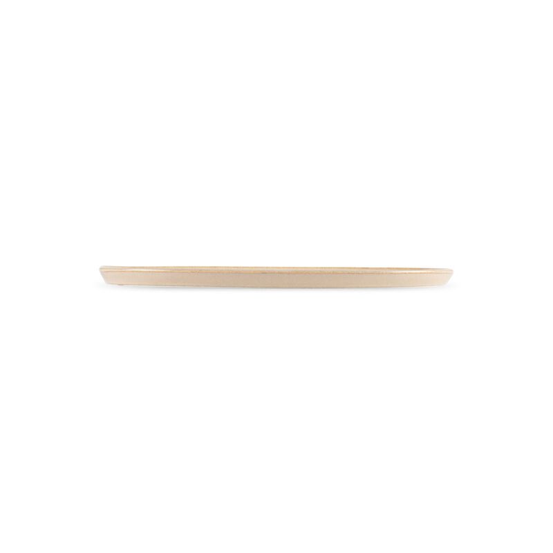 Sand 13" x 9" x h:0.75" Oval Beige Porcelain Platter