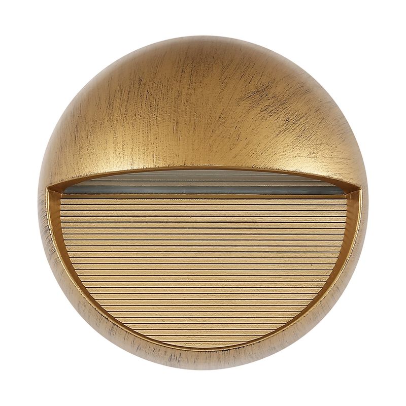 Orbe Outdoor Metal/Glass Integrated LED Wall Sconce