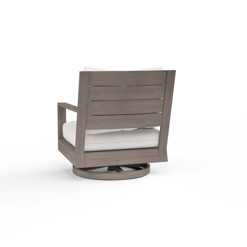 Laguna Swivel Club Rocker in Canvas Flax, No Welt