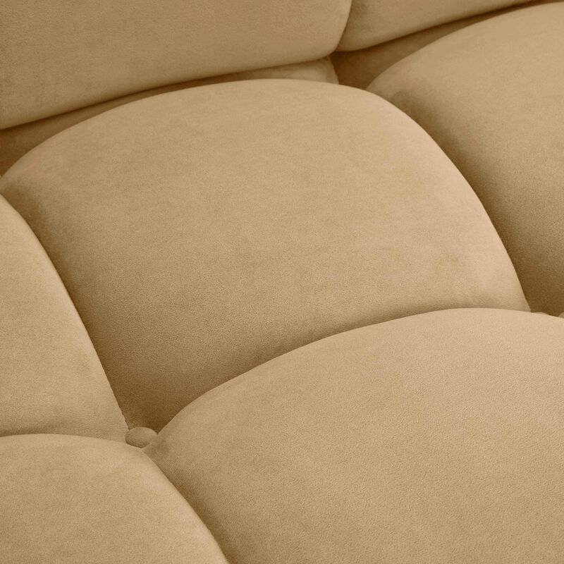 Calliope Cream Vegan Shearling Modular Sofa