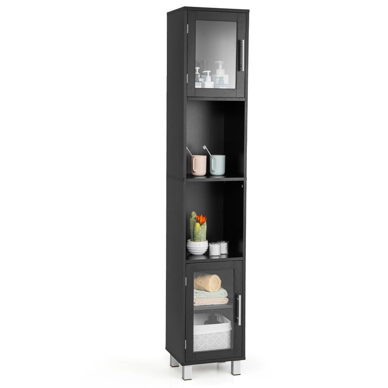 Tall Tower Bathroom Storage Cabinet and Organizer Display Shelves for Bedroom