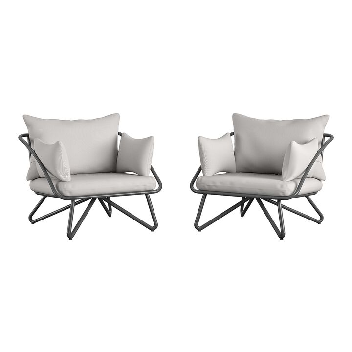 Poolside Gossip, Teddi Outdoor Lounge Chairs, 2-Pack