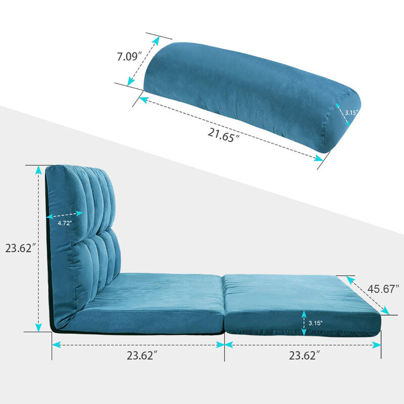Merax Double Chaise Lounge Floor Sofa