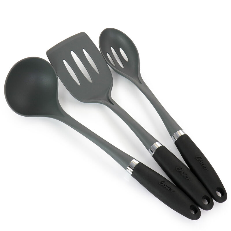 Oster Ridge Valley 8 Piece Aluminum Nonstick Cookware Set in Grey