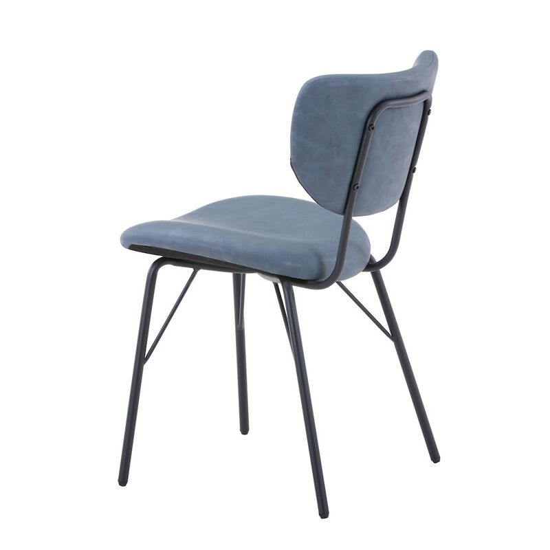 Jofran Modern Faux Leather Split-Back Upholstered Dining Chair (Set of 2)
