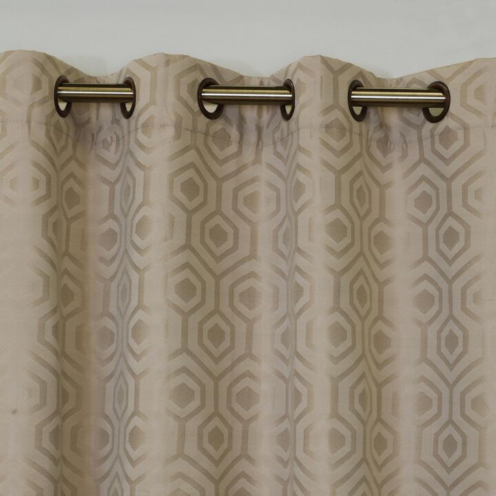 Commonwealth Thermaplus Highgate Blackout Insulated Grommet Top Panel - 50"x84" - Beige