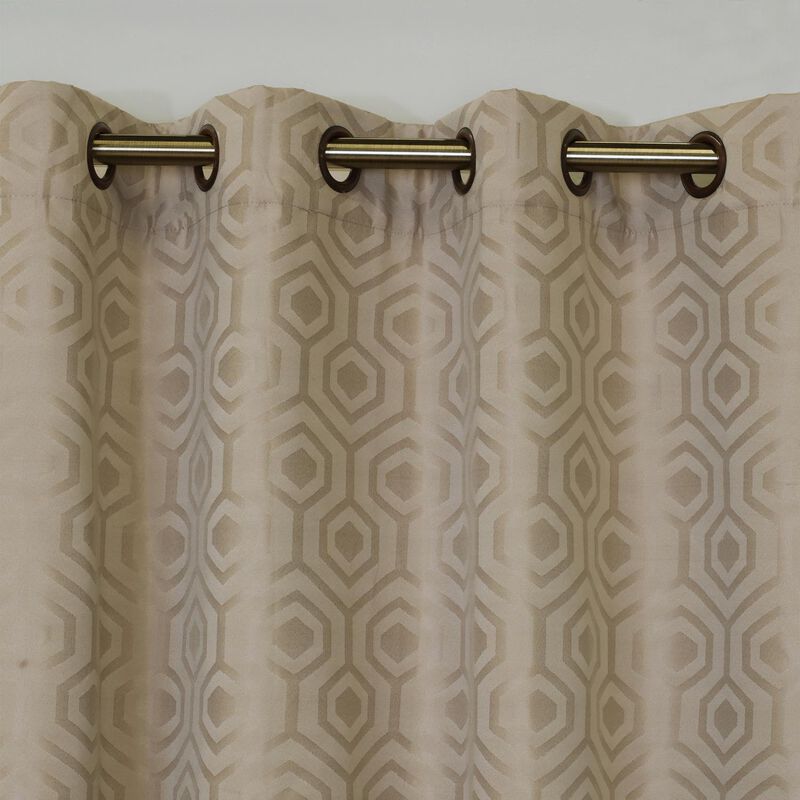 Commonwealth Thermaplus Highgate Blackout Insulated Grommet Top Panel - 50"x84" - Beige