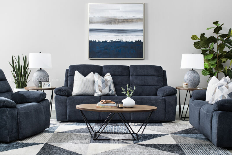 Bowen Oblique Blue 8'x10' Rug by Drew and Jonathan