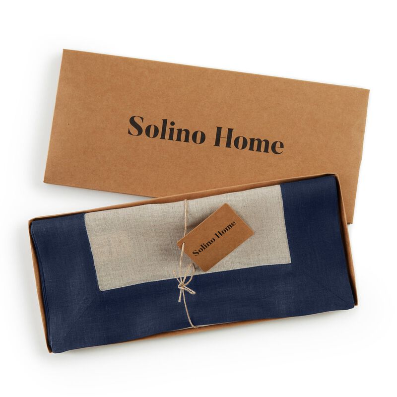 Solino Home 100% Pure Linen Table Runner | Contempo