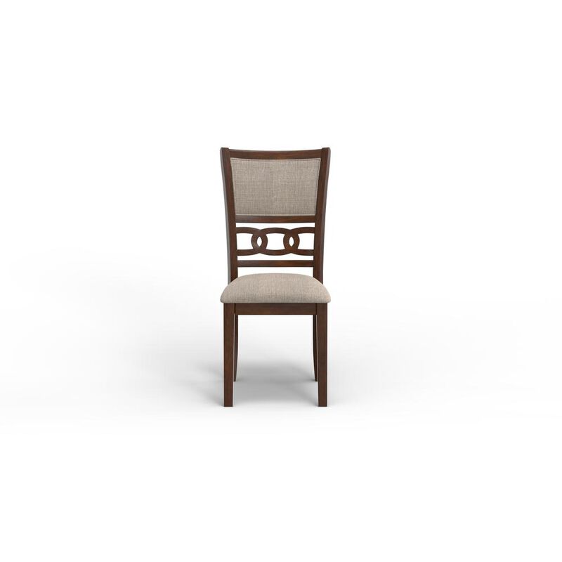 New Classic Furniture Gia 5-Piece 47 Wood Round Dining Set, Cherry