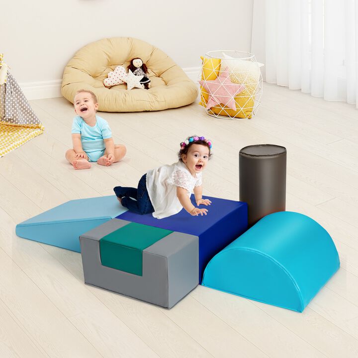 6 Piece Climb Crawl Play Set Indoor Baby Toddler