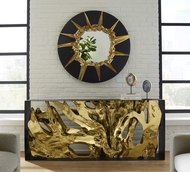 Circular Cracked Mirror