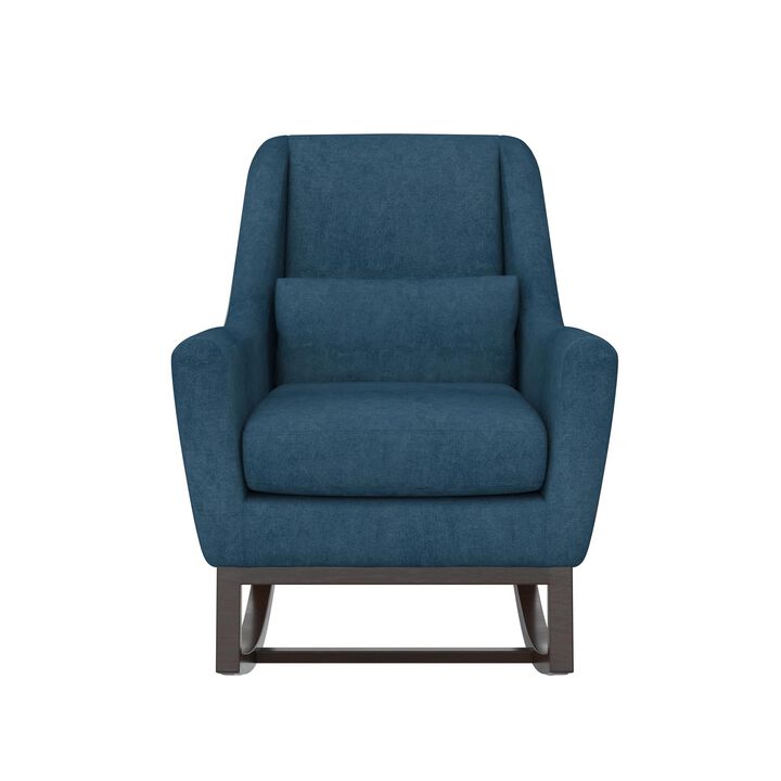 Sophie Mid-Century Rocker with Lumbar Pillow