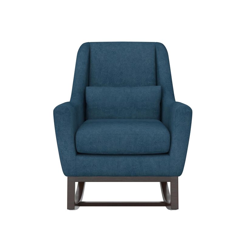 Sophie Mid-Century Rocker with Lumbar Pillow