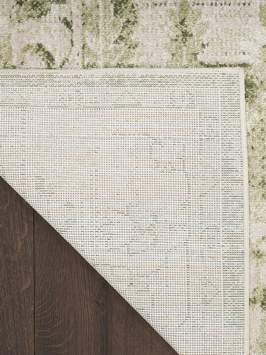Astra Machine Washable ASW12 Ivory/Green 9' x 12' Rug